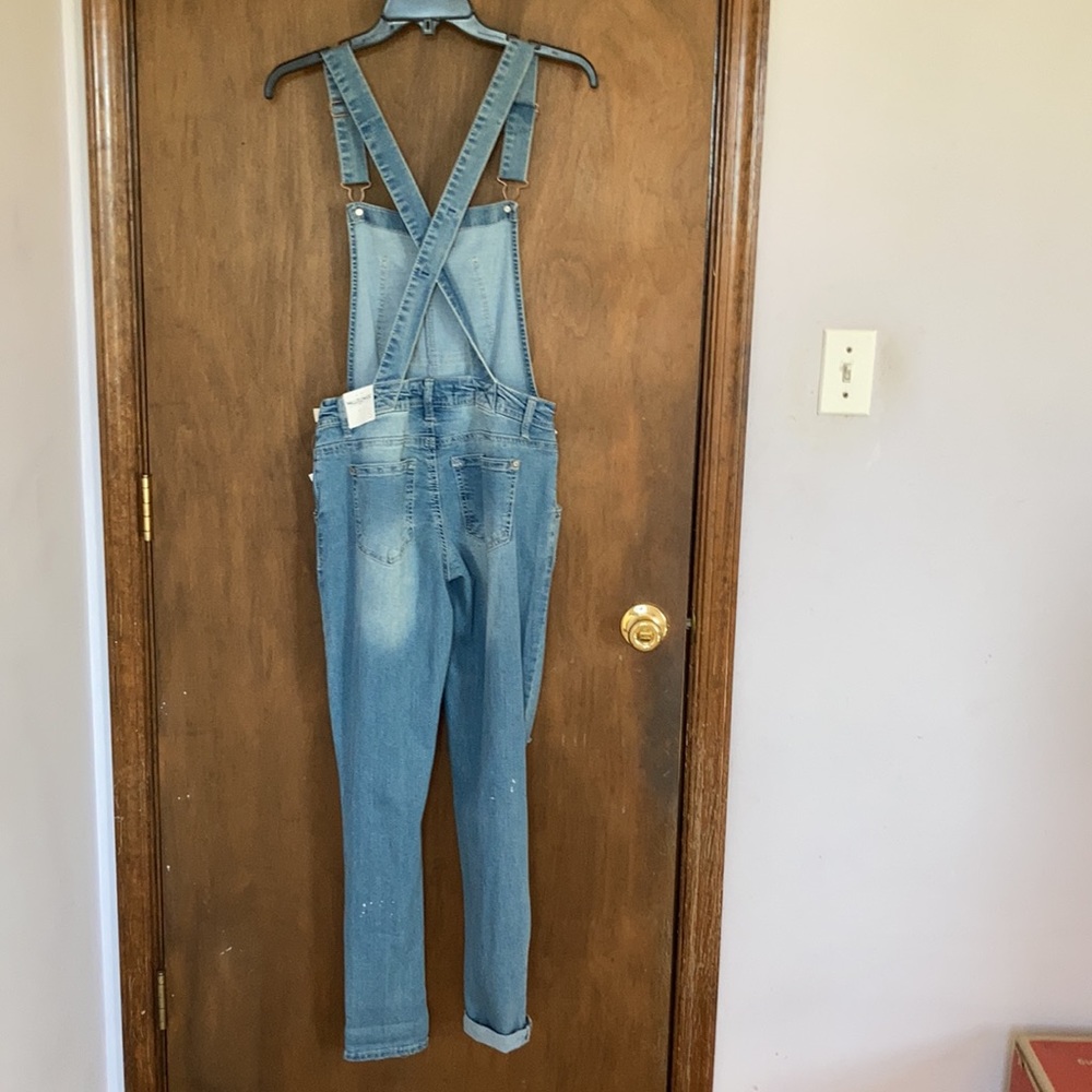 Wallflower overall the Tomboy ankle distressed jean overall with instastretch - Picture 13 of 17